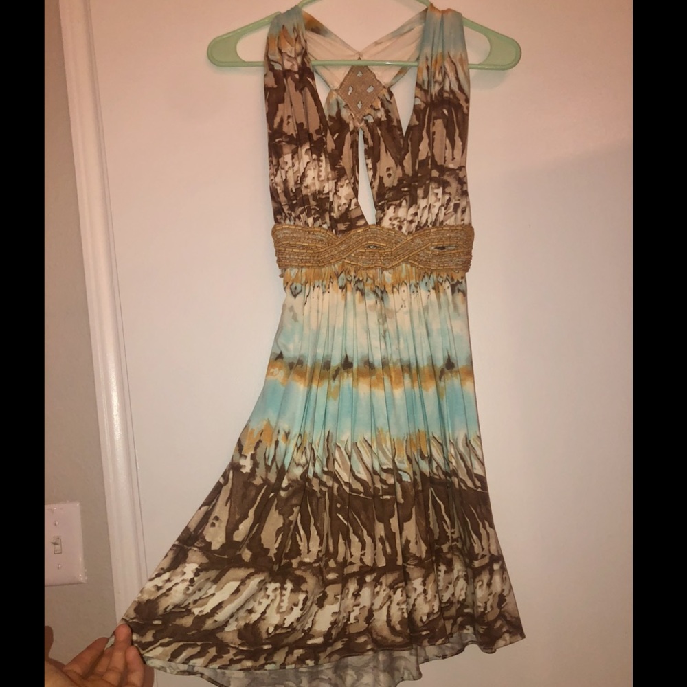 Sky brand low cut mini dress